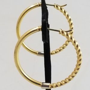 14K Hoops Hoops 6.21 gms